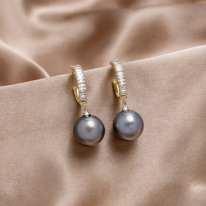 Elegant Earrings with Pearls and Zirconia Aurevea Atelier