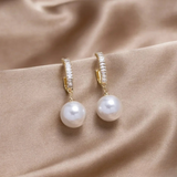 Elegant Earrings with Pearls and Zirconia Aurevea Atelier