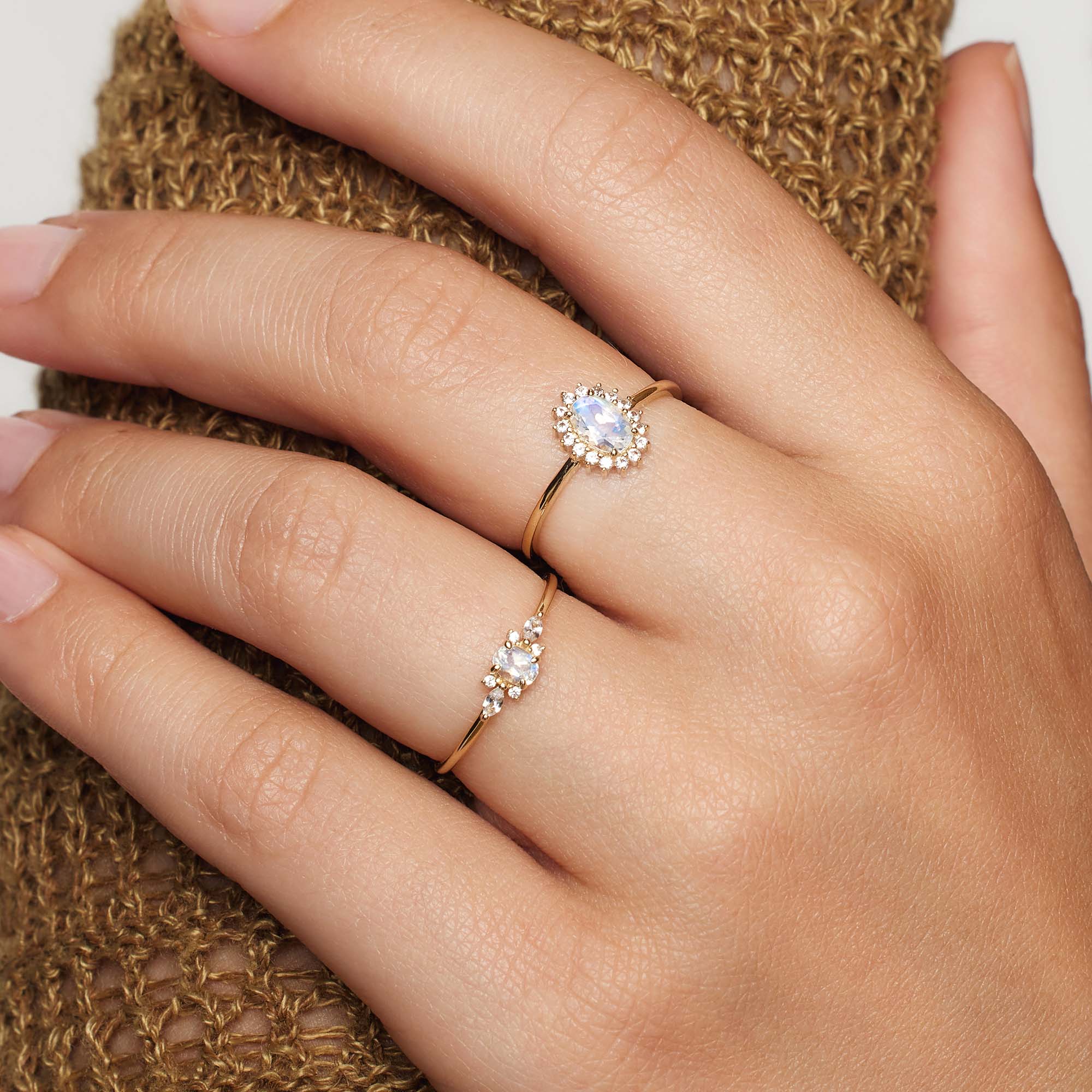 Lioravelle | Violet Diamond Ring 18k Gold Aurevea Atelier