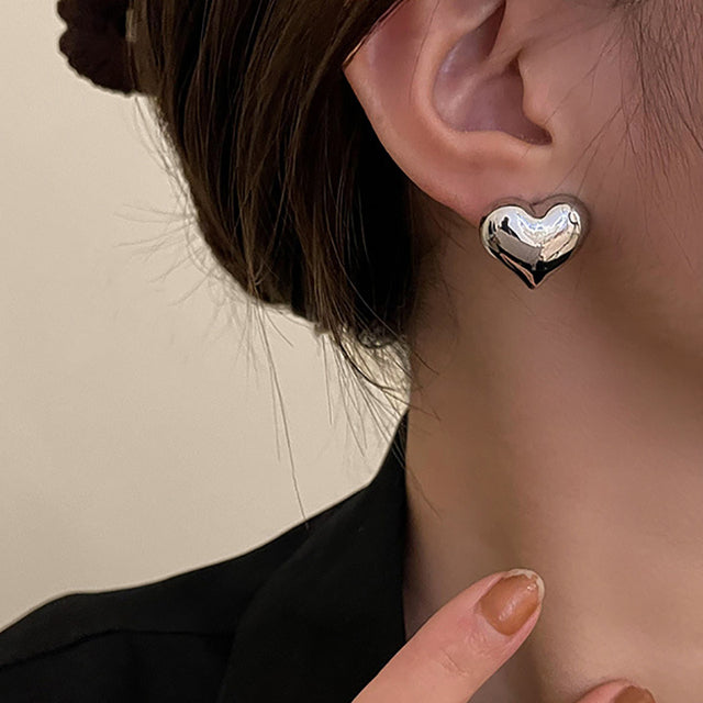 Elegant Heart Earrings Aurevea Atelier
