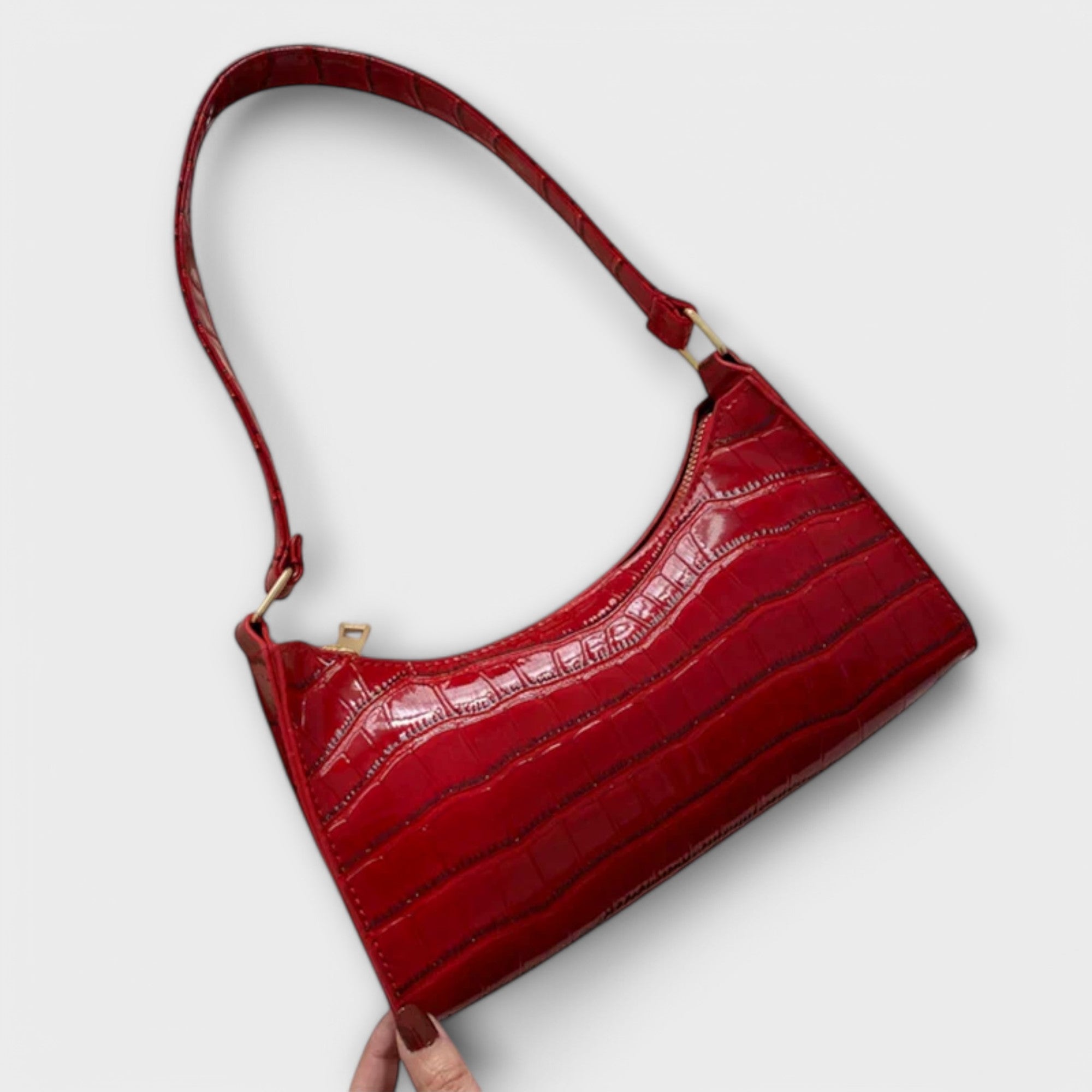 Olivia - Shiny Leather Bag Aurevea Atelier