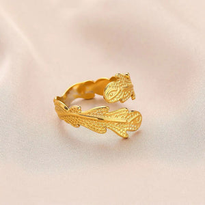 Janirelle | Coral Ring 18K Gold Aurevea Atelier