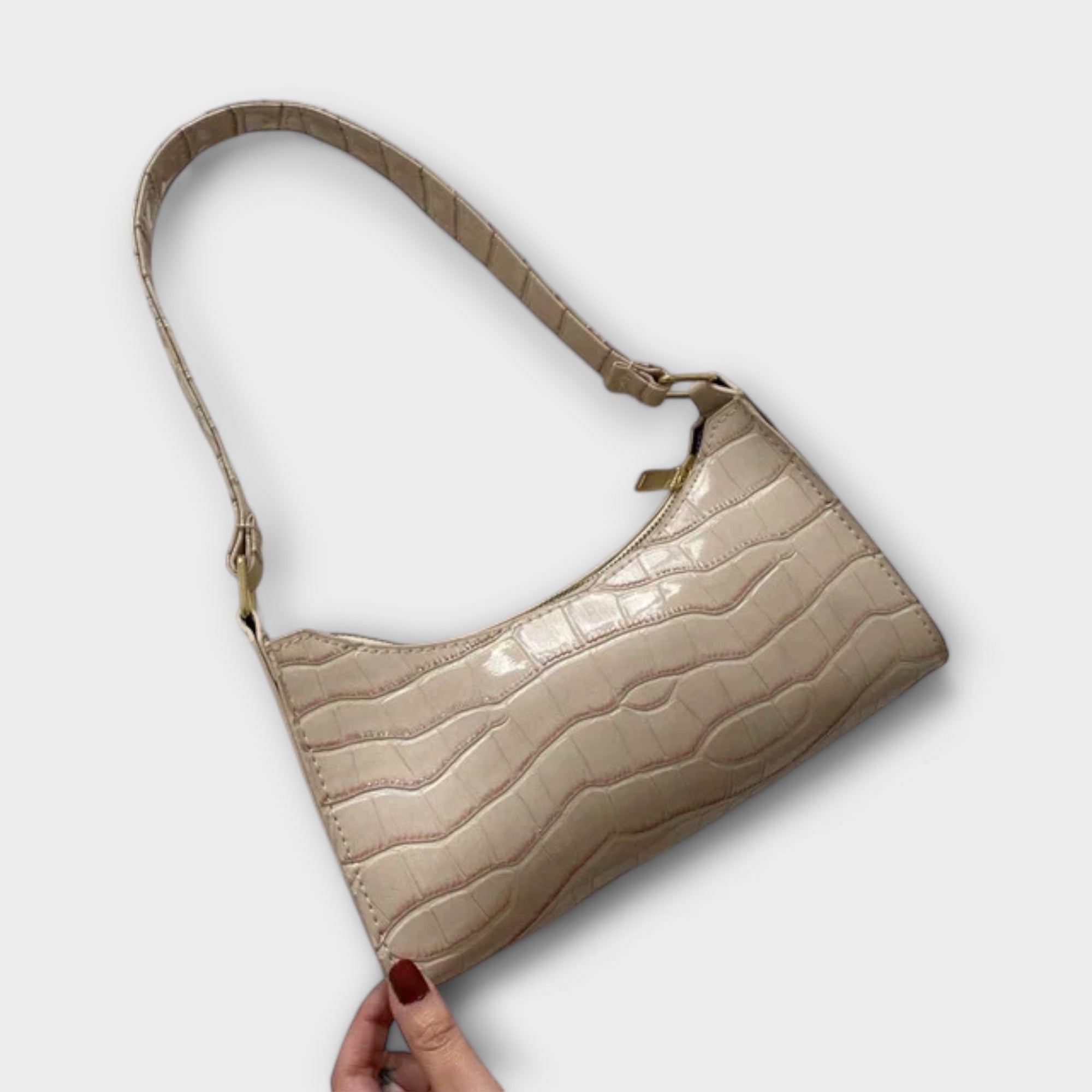 Olivia - Shiny Leather Bag Aurevea Atelier