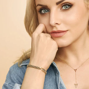 Mayzharine | Cuban Armband 18k Gold Aurevea Atelier