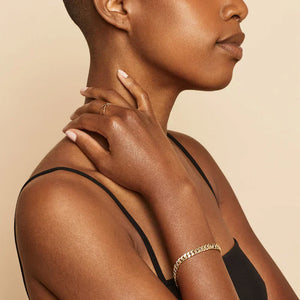 Mayzharine | Cuban Armband 18k Gold Aurevea Atelier