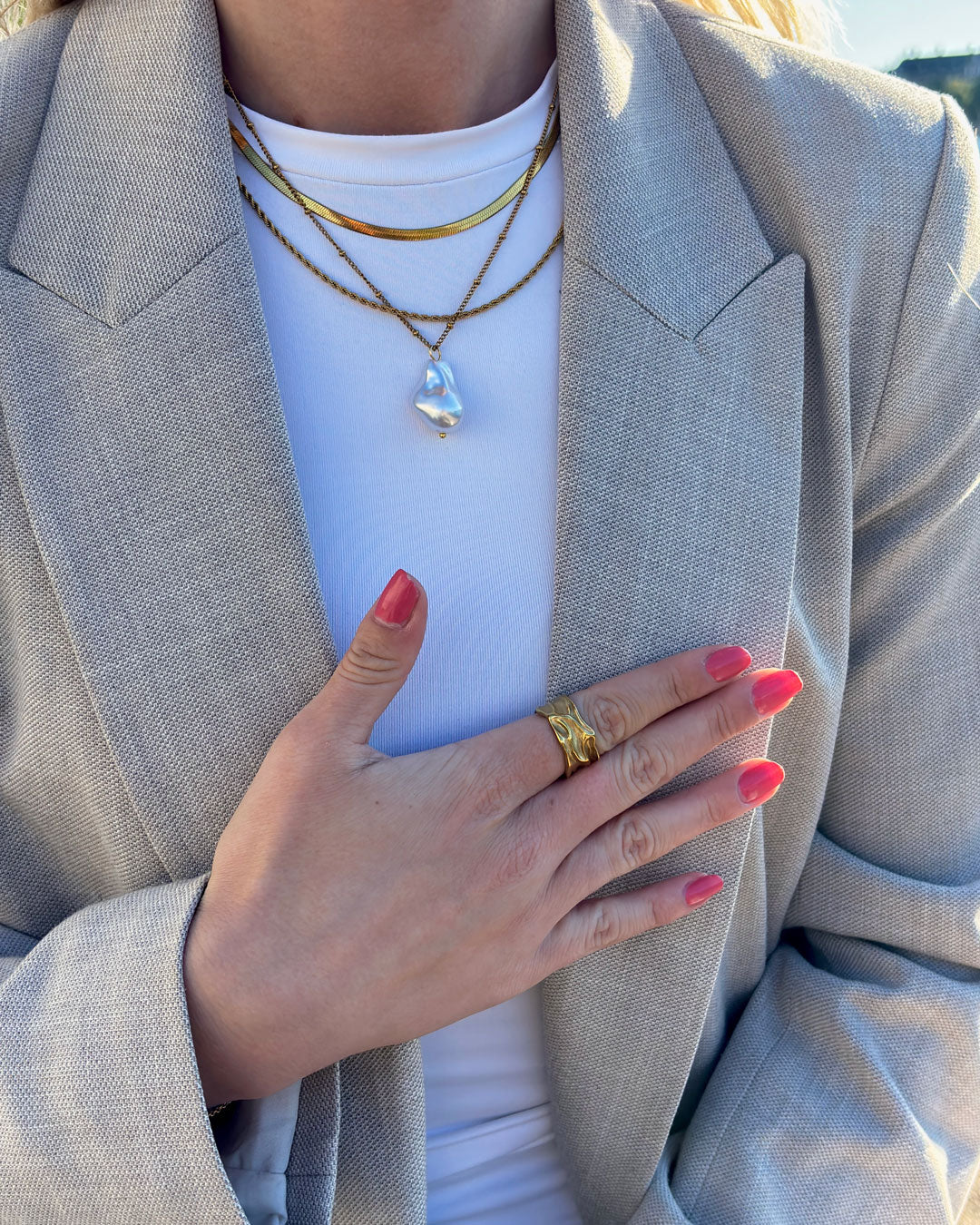 Jaylinette | Big Ring 18K Gold Aurevea Atelier