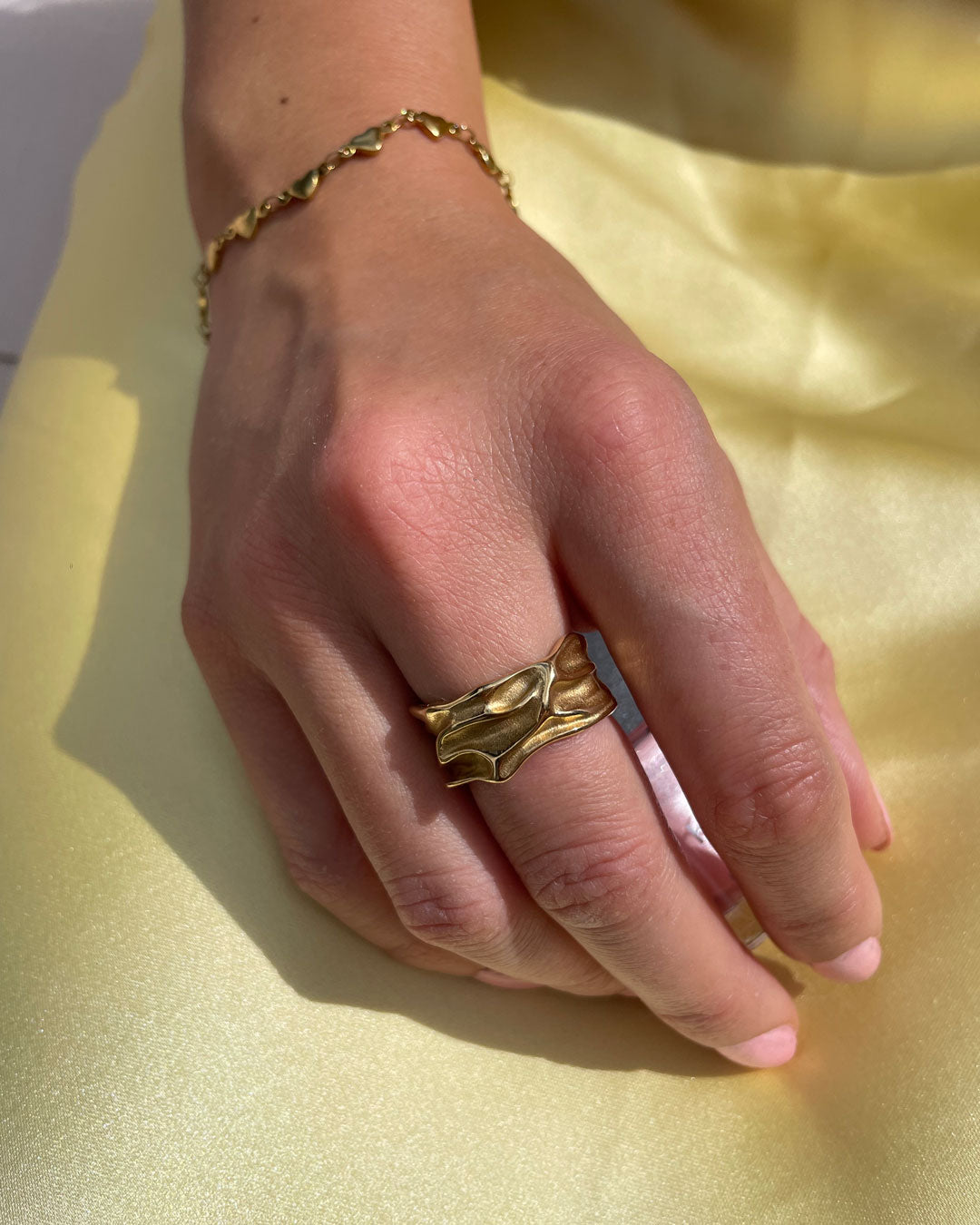 Jaylinette | Big Ring 18K Gold Aurevea Atelier