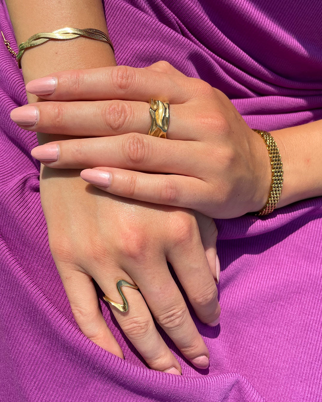 Jaylinette | Big Ring 18K Gold Aurevea Atelier