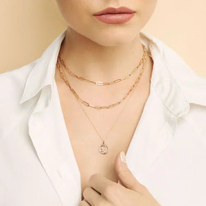 Rosalyette | Zodiac Sign Necklace 18k Gold Aurevea Atelier