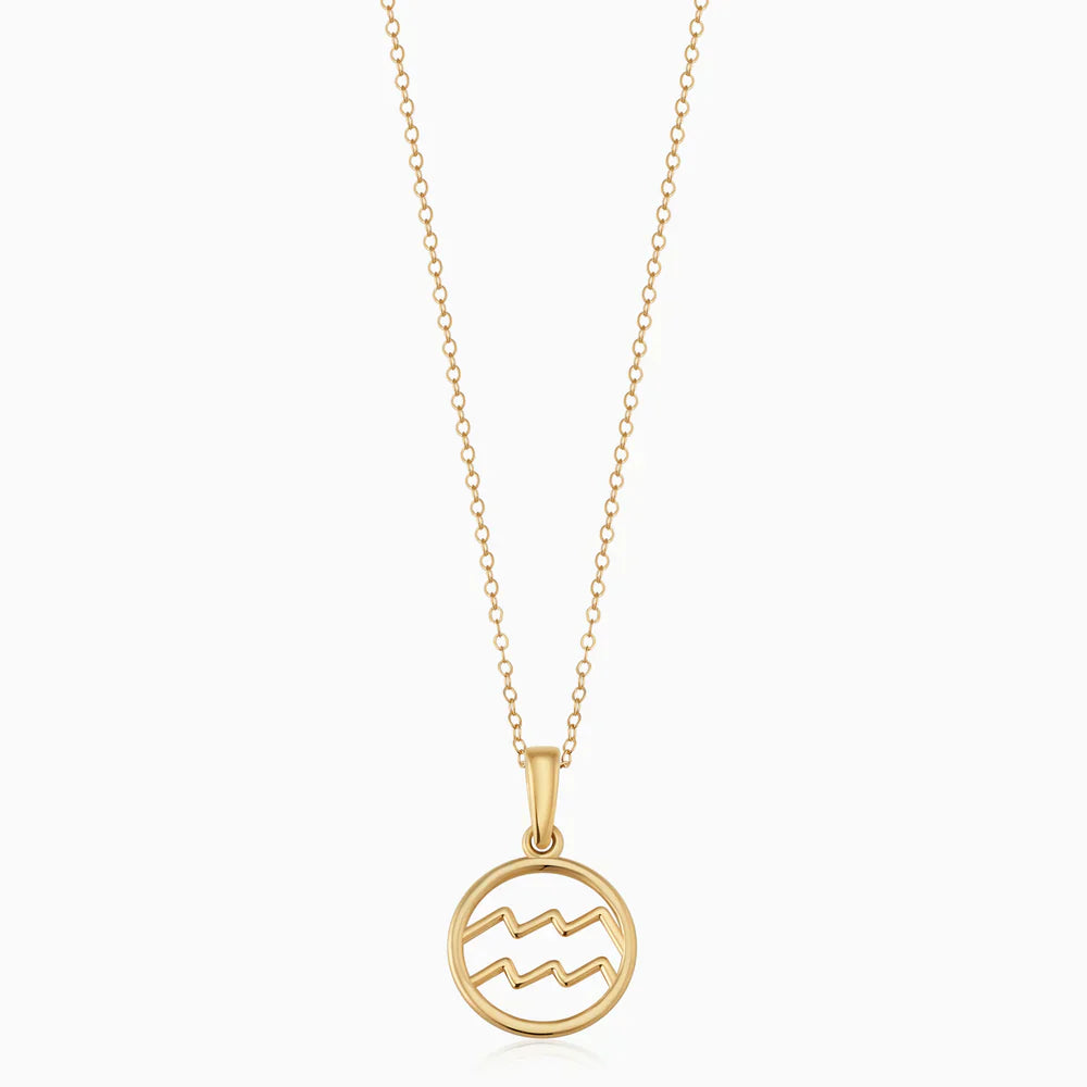 Rosalyette | Zodiac Sign Necklace 18k Gold Aurevea Atelier