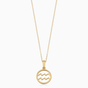 Rosalyette | Zodiac Sign Necklace 18k Gold Aurevea Atelier