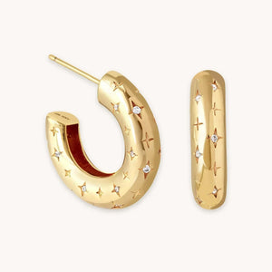 Florenzia | Star Earrings 18k Gold Aurevea Atelier