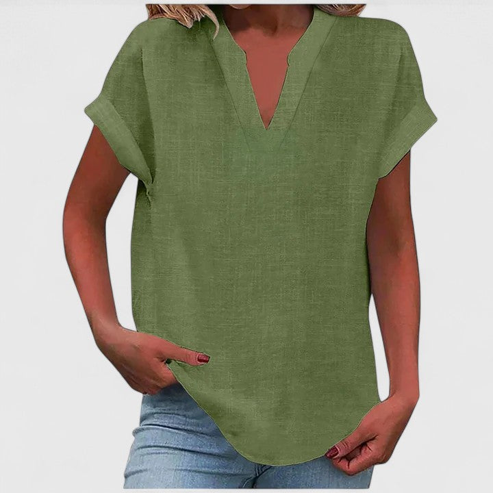 Xavinah | Comfortable V-Neck Blouse Aurevea Atelier