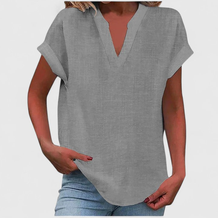 Xavinah | Comfortable V-Neck Blouse Aurevea Atelier