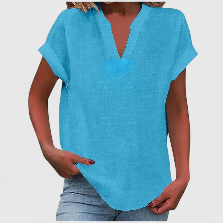 Xavinah | Comfortable V-Neck Blouse Aurevea Atelier