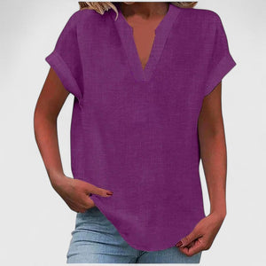 Xavinah | Comfortable V-Neck Blouse Aurevea Atelier