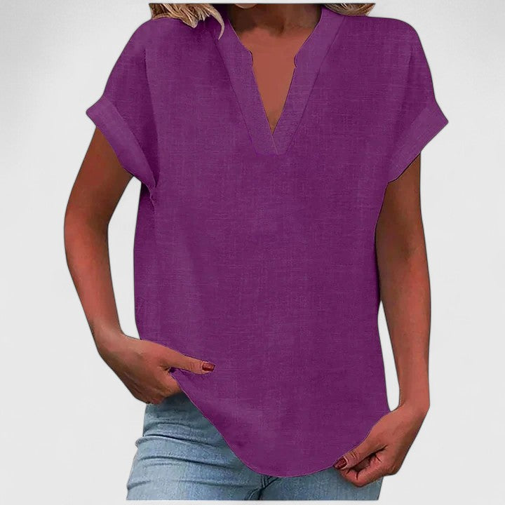 Xavinah | Comfortable V-Neck Blouse Aurevea Atelier