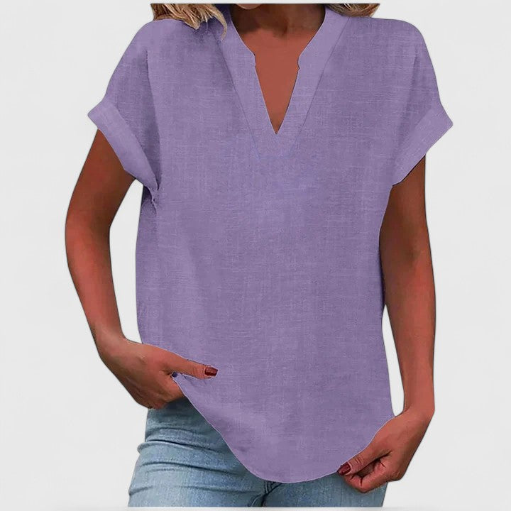 Xavinah | Comfortable V-Neck Blouse Aurevea Atelier