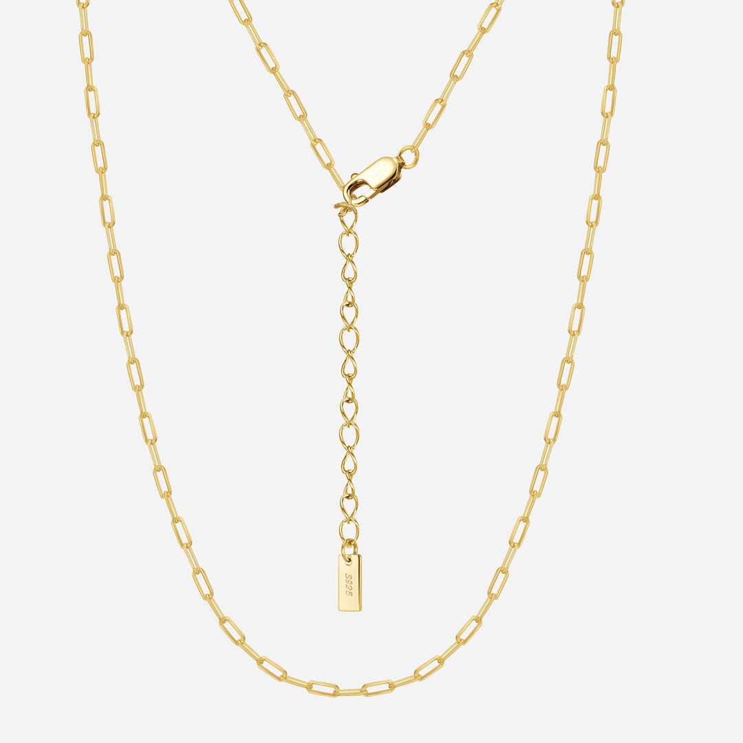 Tiaralynn | Small Paper Necklace 18K Gold Aurevea Atelier