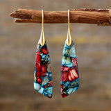 Retro Colorful Stone Earrings Aurevea Atelier