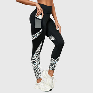 High-Waisted Leopard Print Training Pants Aurevea Atelier