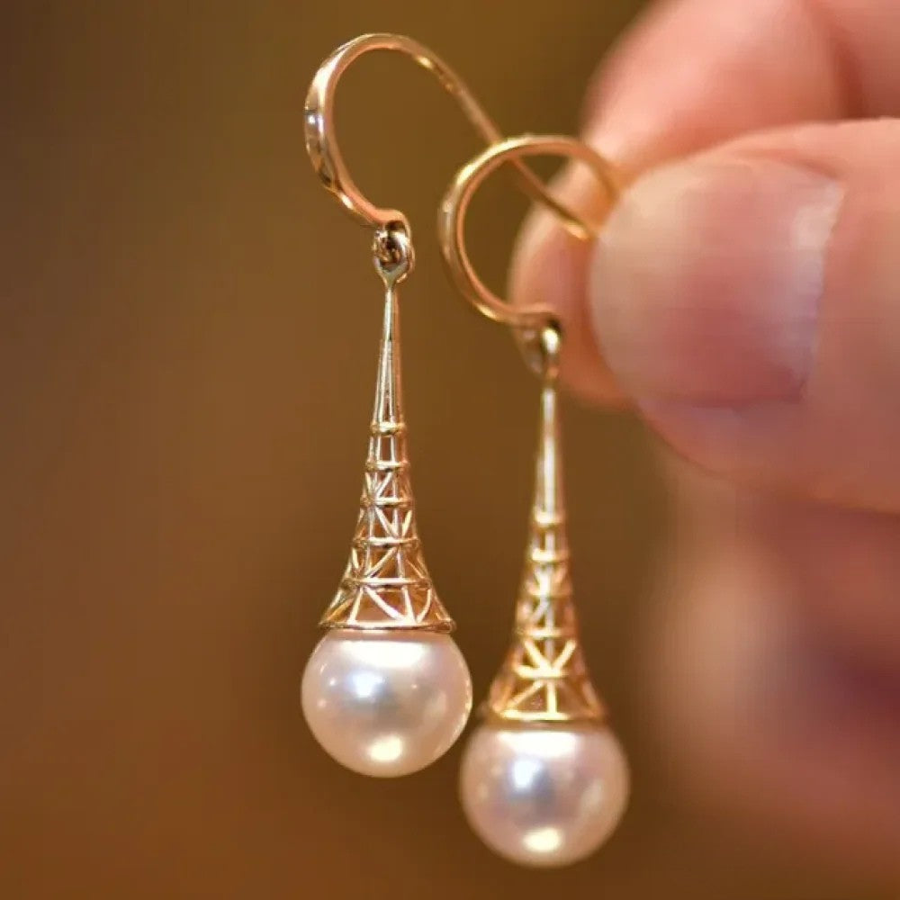 Vintage Pearl Earrings Aurevea Atelier