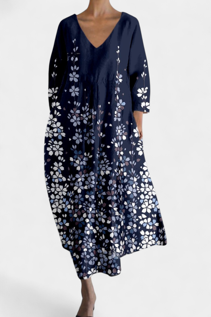 Isalinde | Comfortable V-neck Dress Aurevea Atelier