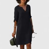 Taylor | Comfortable V-Neck Dress Aurevea Atelier