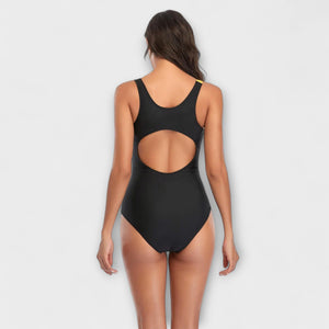 Sporty One-Piece Swimsuit with Back Cut-Out Aurevea Atelier