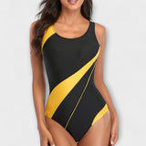 Sporty One-Piece Swimsuit with Back Cut-Out Aurevea Atelier