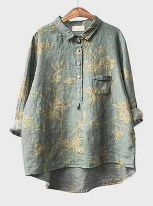 Kate™ | Vintage Floral Blouse Aurevea Atelier