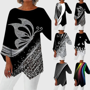 Alayah™ | Elegant Crew Neck Top Aurevea Atelier