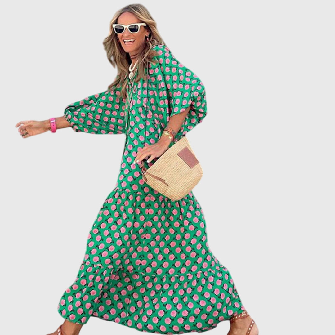 Sarah™ - Boho Maxi Dress Aurevea Atelier