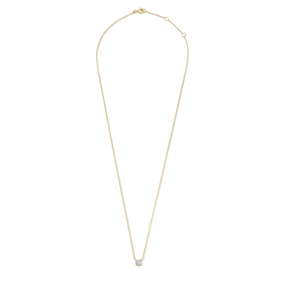 Ysavienna | Moissanite Stone Necklace 14k Gold Aurevea Atelier