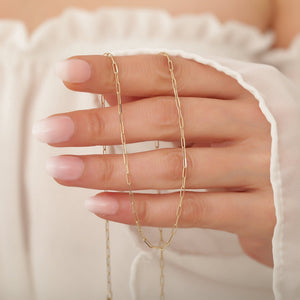 Tiaralynn | Small Paper Necklace 18K Gold Aurevea Atelier