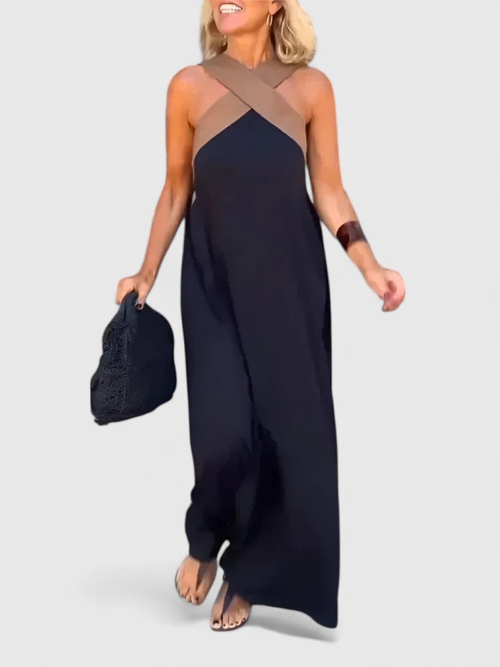 Evangeline™| Elegant Crossback Dress Aurevea Atelier